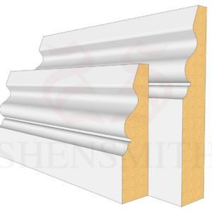Ogee 4 mdf skirting boards
